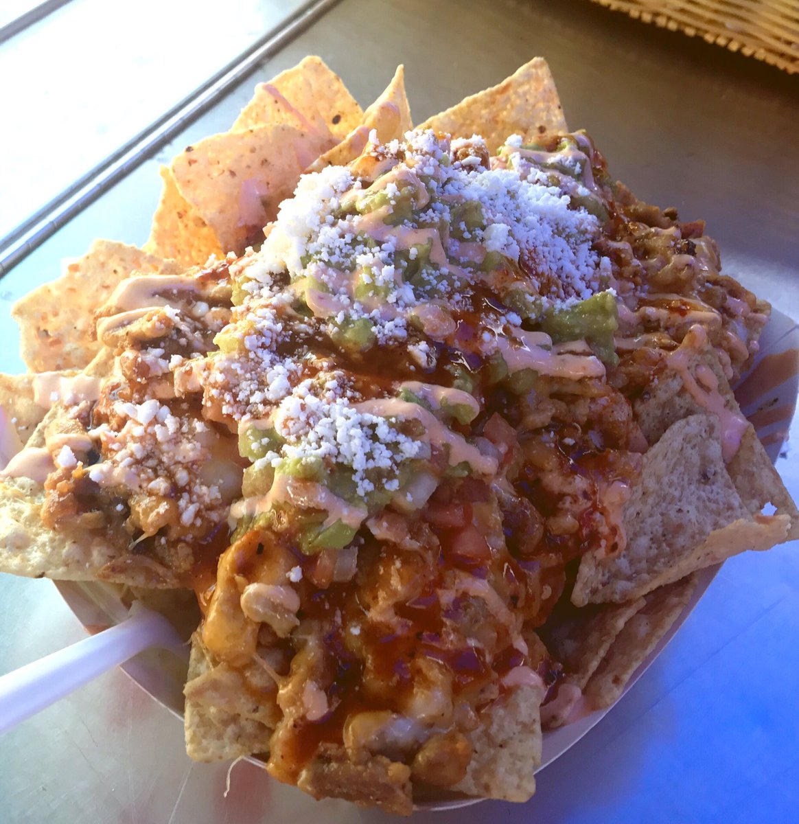 Nachos happening at Marina Brisbane for Lunch