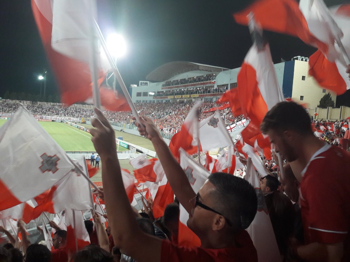 spgalea's tweet photo. Forza Malta! #SouthEndCore #Malta Vs #England https://t.co/IfwQoYQgR2