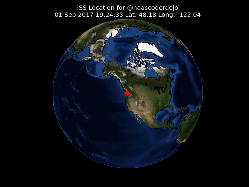 SpacePiJam's tweet photo. ISS Tracker https://t.co/wP7beENXGs