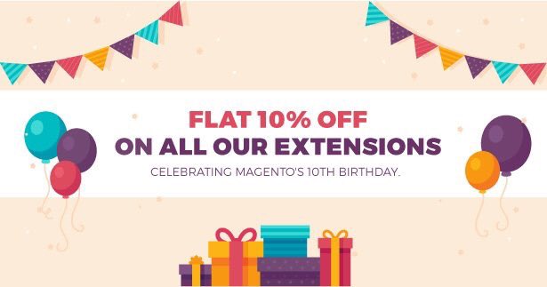 BeingtheShiva's tweet photo. Let's celebrate the 10th birthday of #Magento together, Avail 10% OFF on all our #extensions https://t.co/JJIHb9Kr2G
#WeekendCoupon https://t.co/caNNMrzZcN