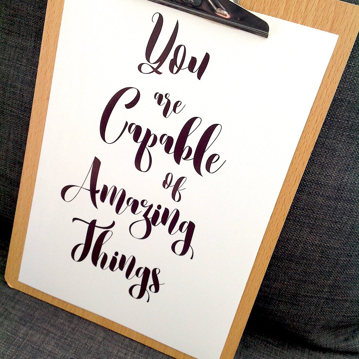 InkPaperPrint_'s tweet image. 'You are capable of amazing things'... never forget this with our typography quote print etsy.com/uk/listing/541… #Quote #Motivational #Etsy