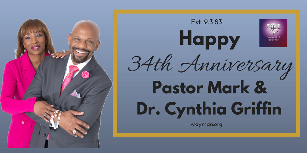 waymanmin's tweet photo. Our Pastor & First Lady r celebrating 34 yrs of marriage! Congrats 2 them!
#WaymanMinistries #HappyAnniversary #BlackLove #WalkingByFaith https://t.co/g0ajx40RK7