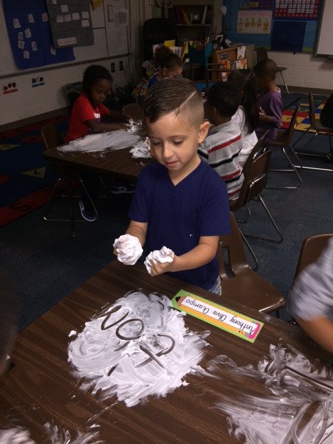 Fun Friday! Phonics letter review and name writing. <a href="/LockheedElem/">Lockheed Elementary</a>