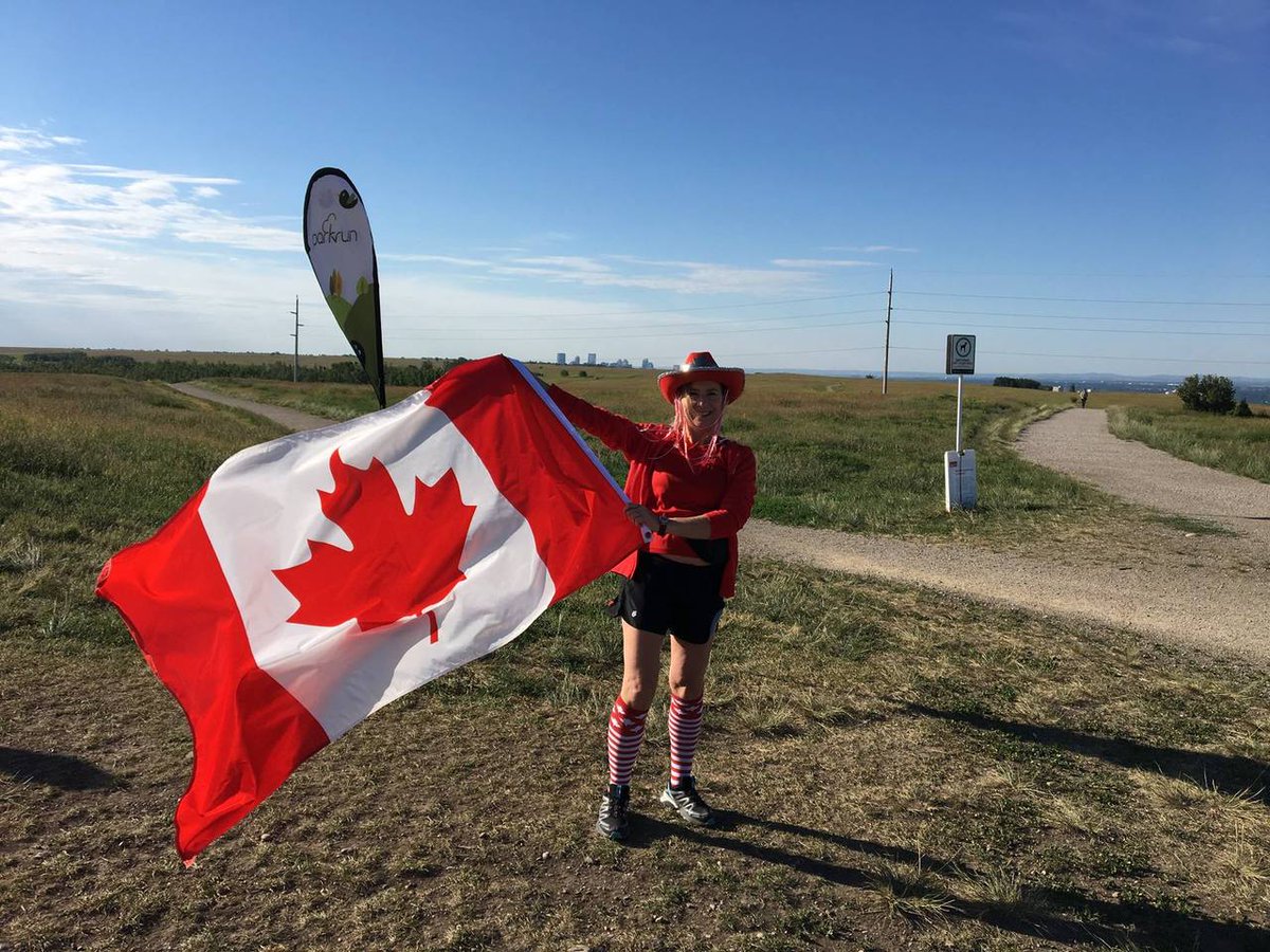 parkrunCA's tweet photo. Nose Hill celebrate their first anniversary tomorrow.  There will be cake! #loveparkrun https://t.co/ADcpqNUTuE