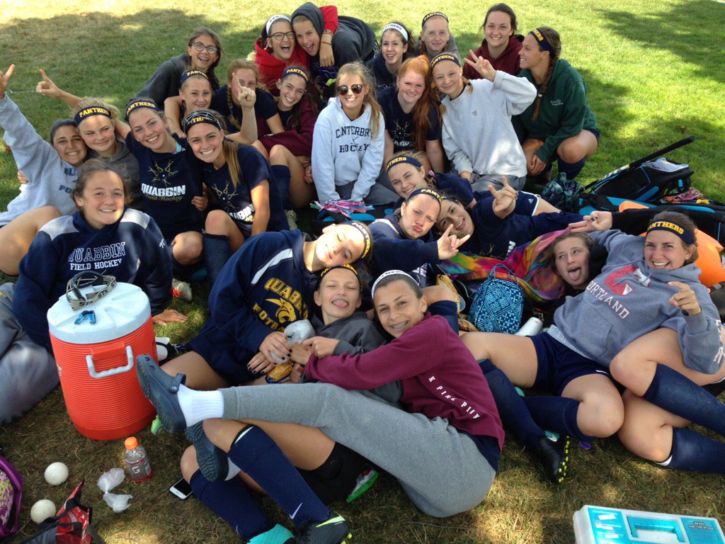 QuabbinAD's tweet photo. Quabbin field hockey enjoying some down time at the Danvers Play Day. https://t.co/j7OB1Mj90l