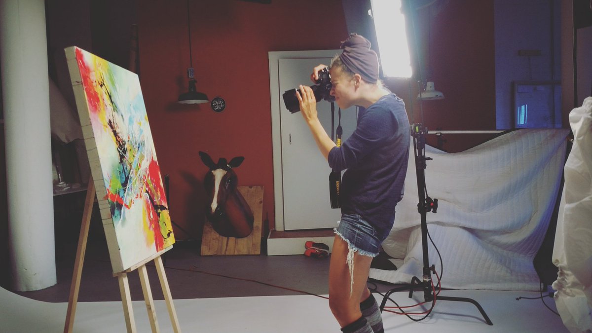 Shooting some art by @vidal_art to promote the #starlabfest raffle. Come get a raffle ticket, one day only, September 9th 2017 #somerville