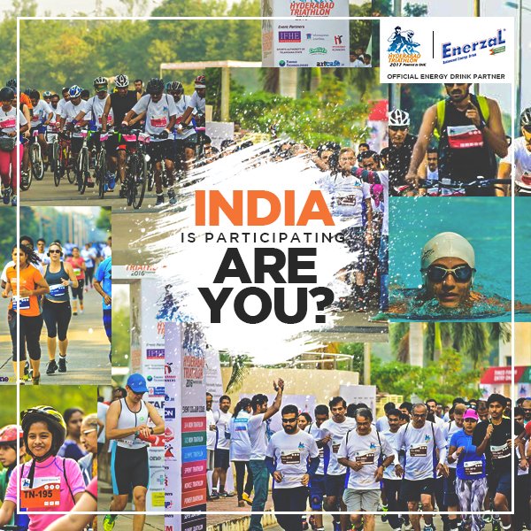 EnerzalIndia's tweet photo. India's largest Triathlon is back with its 8th Edition! Be a part of this unique experience with Enerzal. Register soon!
#SweetSweat https://t.co/cRUoHEjFHd