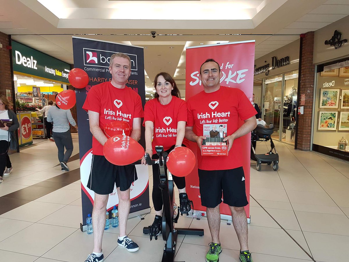 Bannon's tweet photo. Thank you to everyone that donated to @Irishheart_ie via our spinathon in @NutgroveSC today. https://t.co/baniDsfOTV