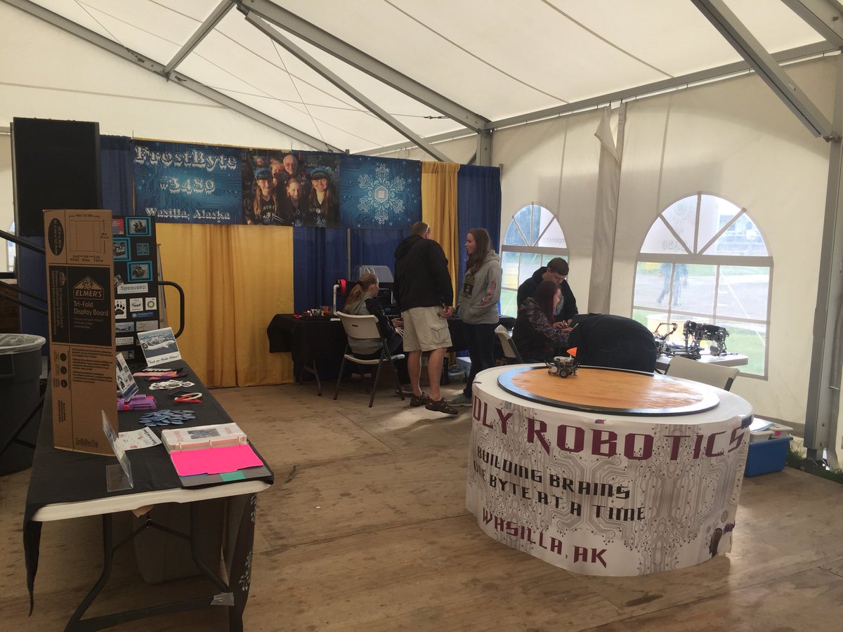 All set for the AK State Fair Tech Expo with <a href="/FrostByte3480/">FrostByte 3480</a> !