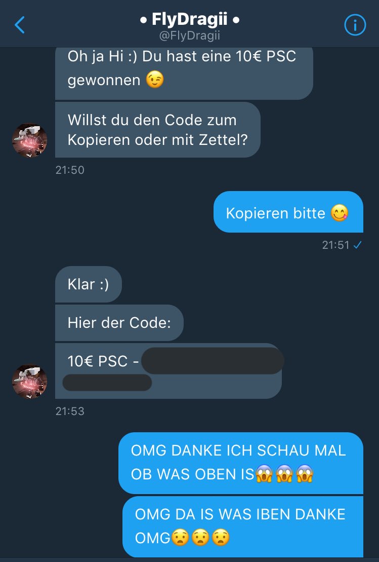 zOtakuuu's tweet photo. @FlyDragii IST 1000000000 mal LEQIT😱 DANKE BSIT DER BESTE 😘 https://t.co/ka3eAoCI32