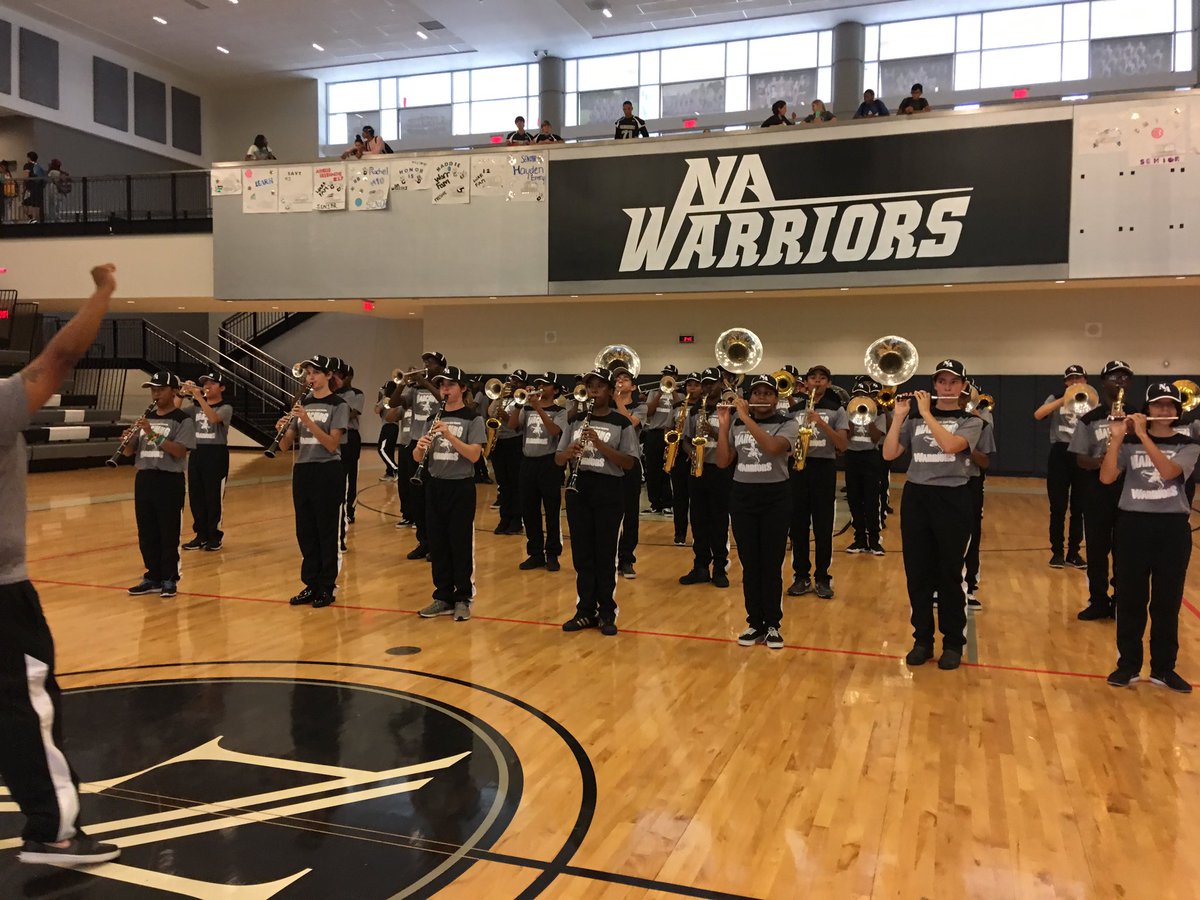 Hats off to <a href="/nawarriorband/">North Atlanta Band</a> for bringing the wall of sound to today's pep rally to fire up <a href="/NAHSStudentSec/">North Atlanta</a>