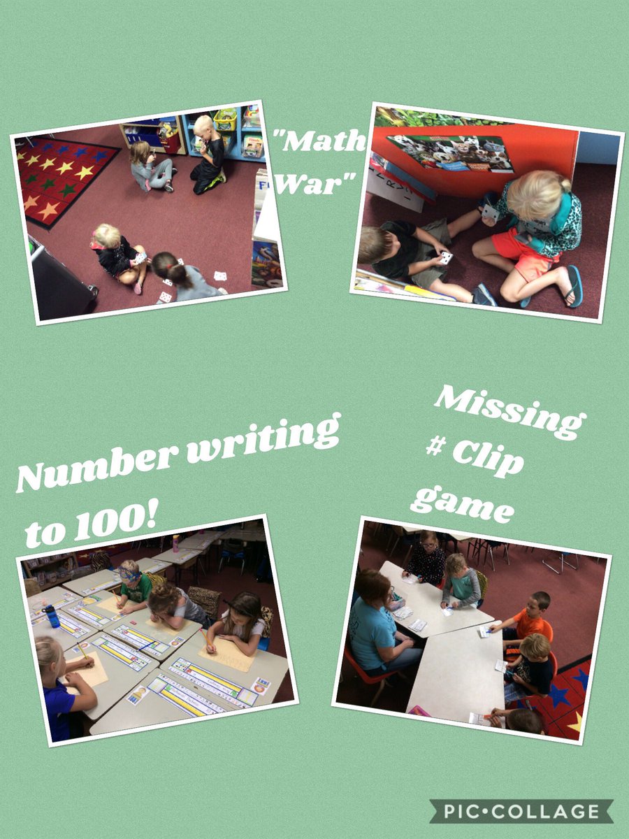 LeannLeidig's tweet image. Active learning for math today. We L❤️VE Friday math centers! 🌟🌟 #greaternumber #missingnumber #numberwriting