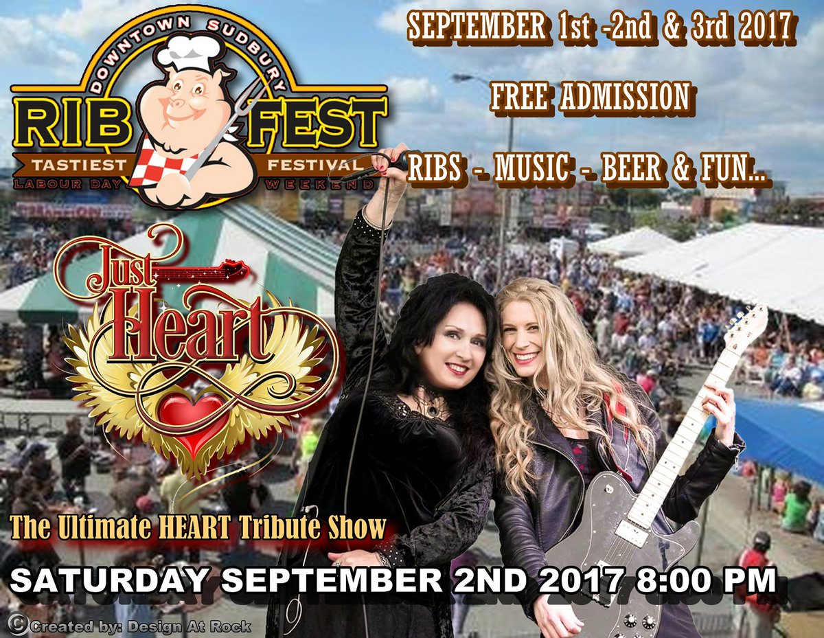 JaclynSerre's tweet photo. JUST HEART - THE ULTIMATE HEART TRIBUTE BAND IS PLAYING IN SUDBURY TOMORROW! https://t.co/G71H0pvdse