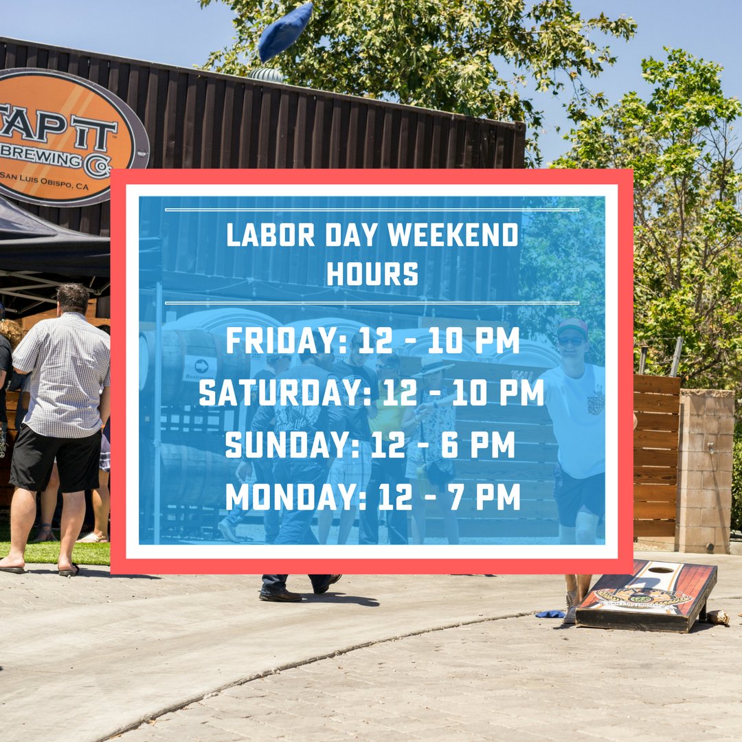 We've got your #LaborDay weekend covered. We'll be open all weekend long (including Monday) Beat the heat this weekend w/ a refreshing pint!