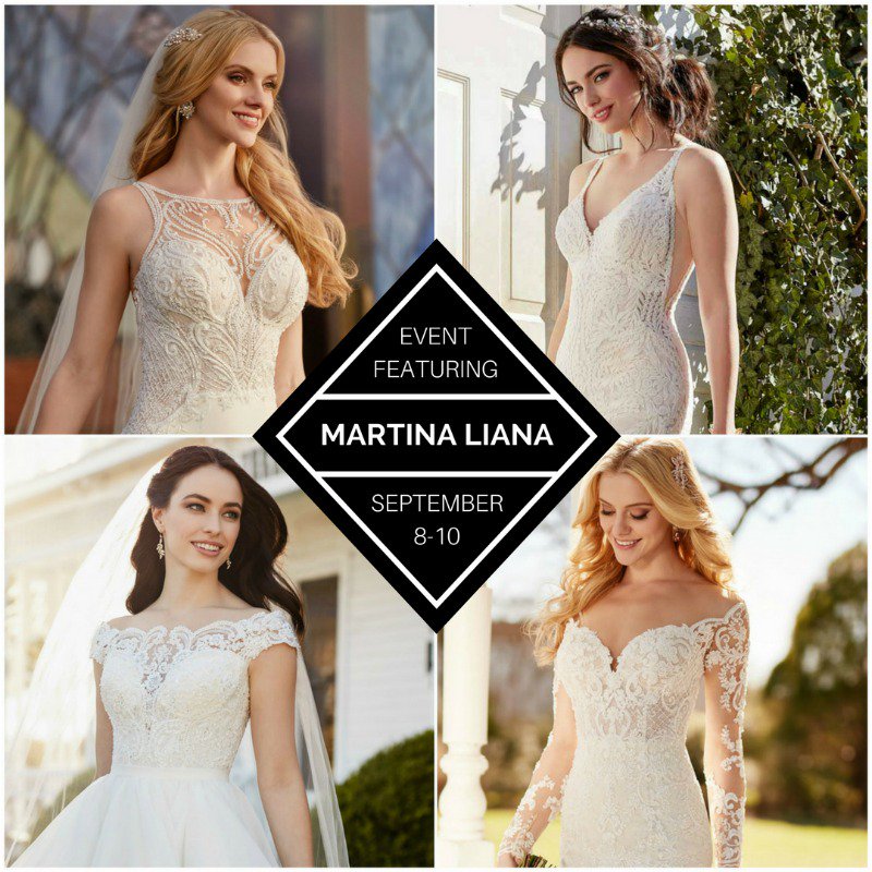 Martina Liana Event: Sept 8-10. Shop exclusive new 2018 styles &amp; get 15% off featured gowns during this event! bit.ly/2eqAguk