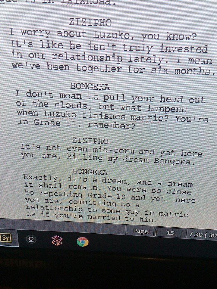 OfficialBongile's tweet image. #PilotScript tease!

#FutureTVWriter #TelevisionWriter #Screenwriter #Screenwriting #Creative #Dreamer