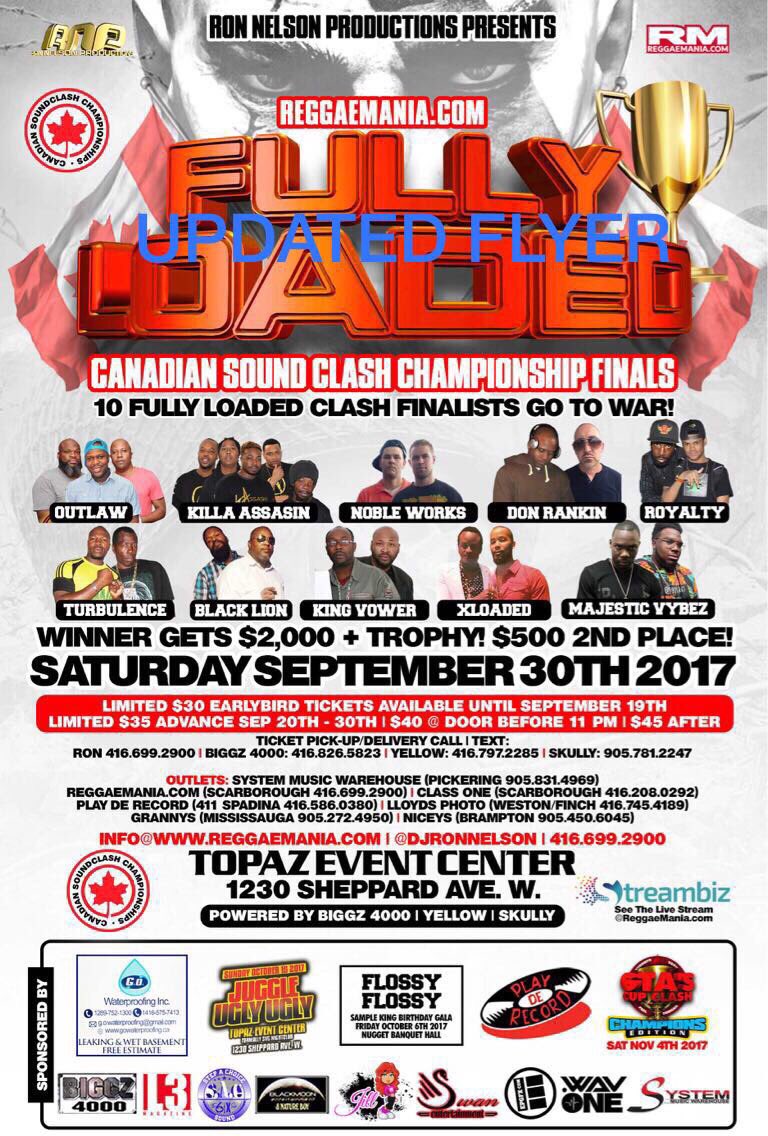 Major_Promo's tweet image. #fullyloaded2017 #fullyloadedfinals @Topaz416 @djronnelson reggaemania.com for info