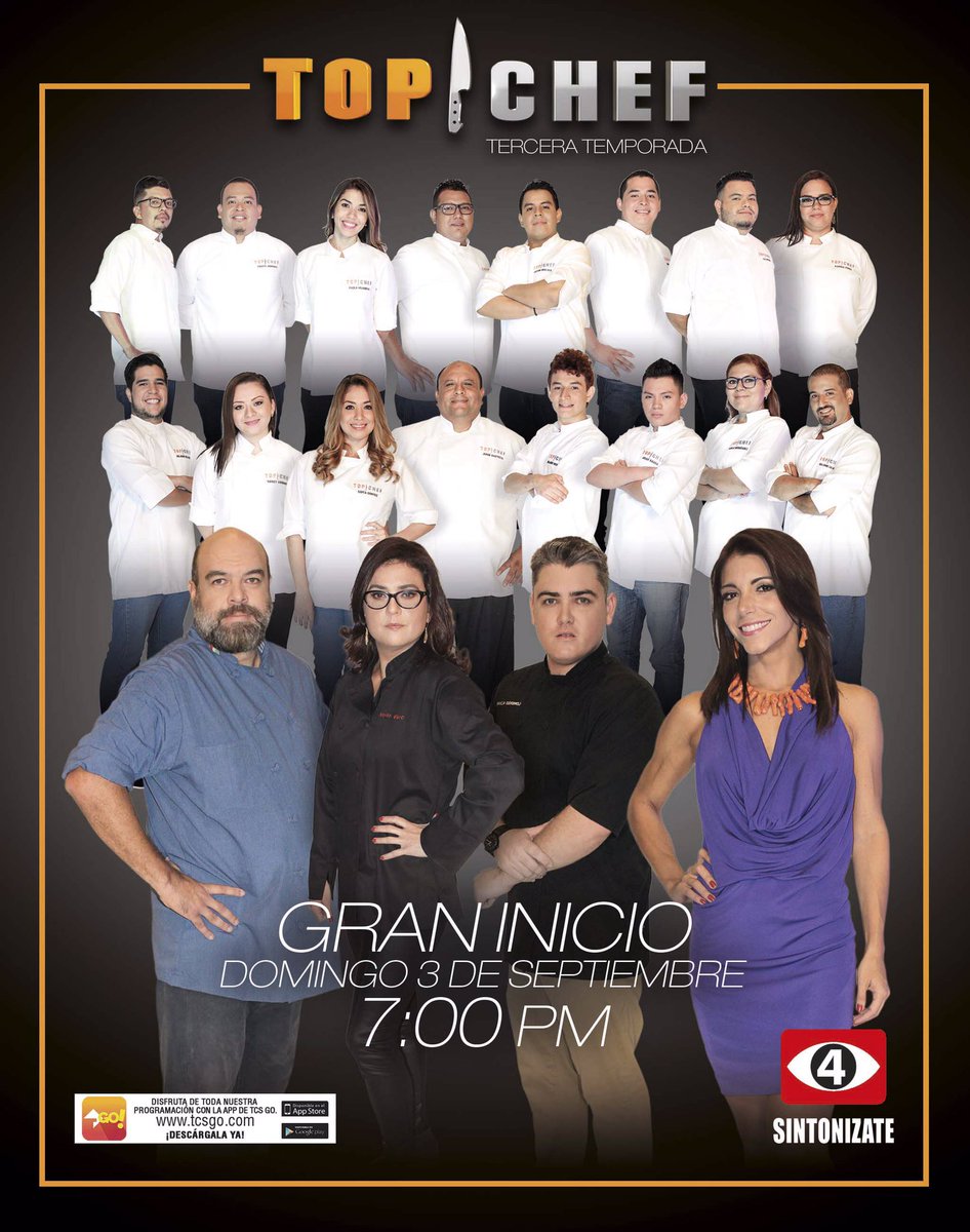 virginia_arango's tweet photo. Este domingo inicia @TopChefSV 7:00 por canal 4 🔪👨🏻‍🍳👩🏻‍🍳 @GinaVaneTCS @ElenaTopChef @VittorioTopChef @LorenzoTopChef https://t.co/9BJhYmMaxR