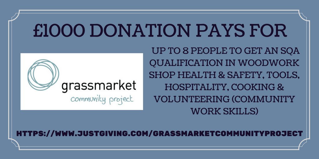 Grassmarket Community Project needs your help. ALL help is welcome, large or small, cash donation or volunteering time.  #charity #community