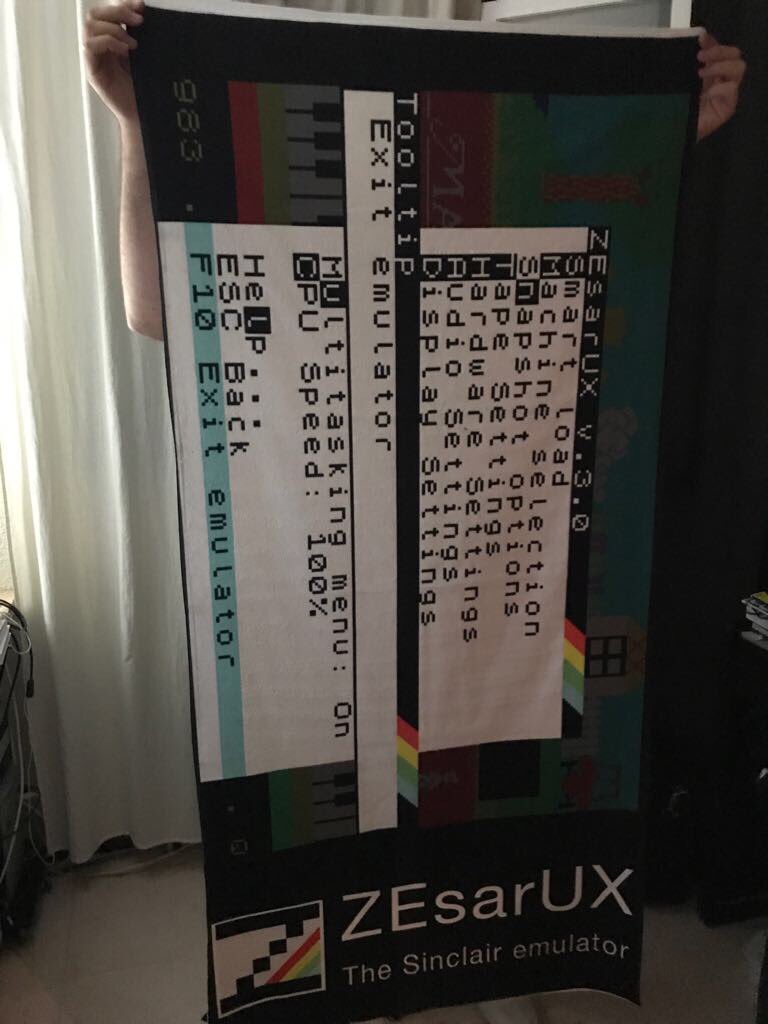 zesarux's tweet image. No se me ocurre mejor toalla para ir a la playa
There&apos;s no better beach towel

😀😀