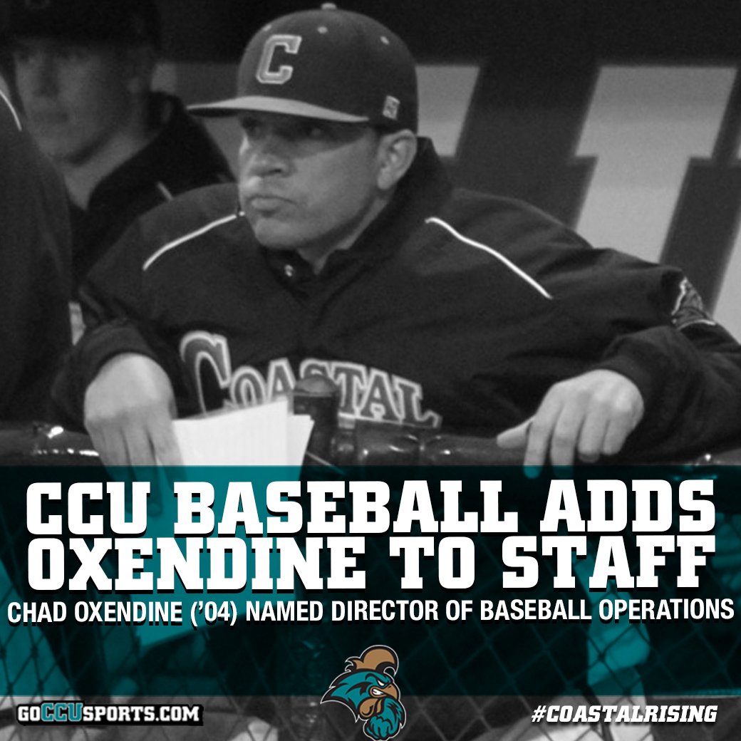 CoastalBaseball's tweet photo. Welcome Back, Ox!

Chad Oxendine ('04) returns to CCU Baseball as the Director of Operations.

https://t.co/ITLcA9fD0j https://t.co/R5PjqexceA