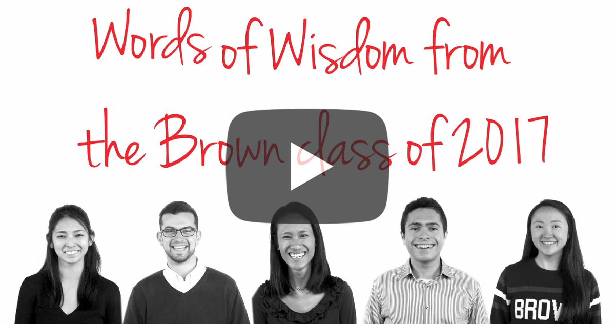 steakyle's tweet photo. #Brown2017 gives #Brown2021 advice for navigating college - https://t.co/LLOi2K9LI0 https://t.co/lVH2zw1q1p