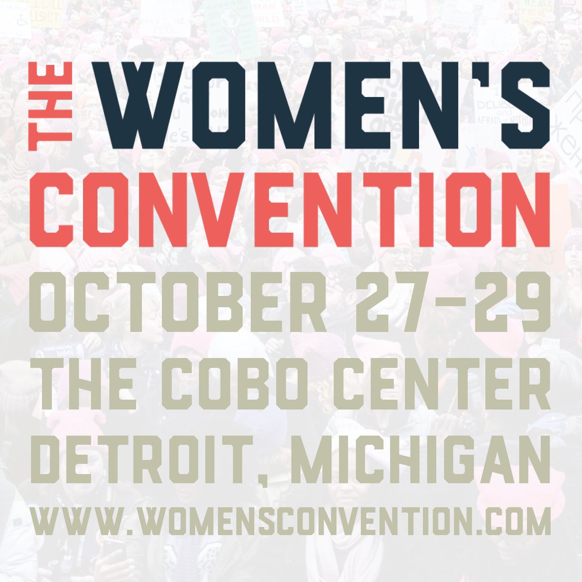 RETWEET: The #WomensConvention is Oct 27-29 in Detroit. Join us! The rise of the woman IS the rise of the nation. womensconvention.com