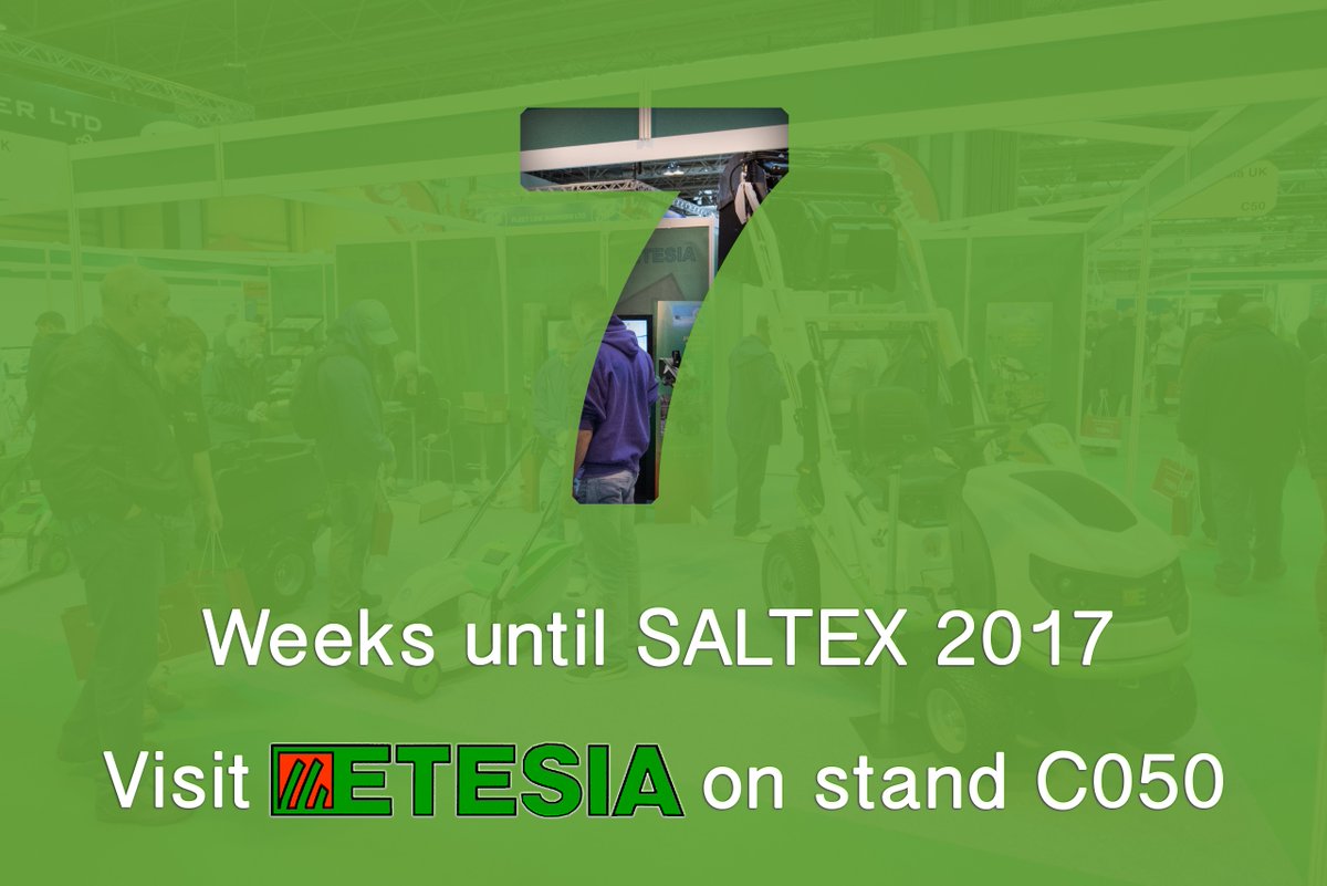 EtesiaUK's tweet photo. Are you attending #SALTEX17? View a range of Etesia machinery on stand #C050 https://t.co/2eYTmHnKC2