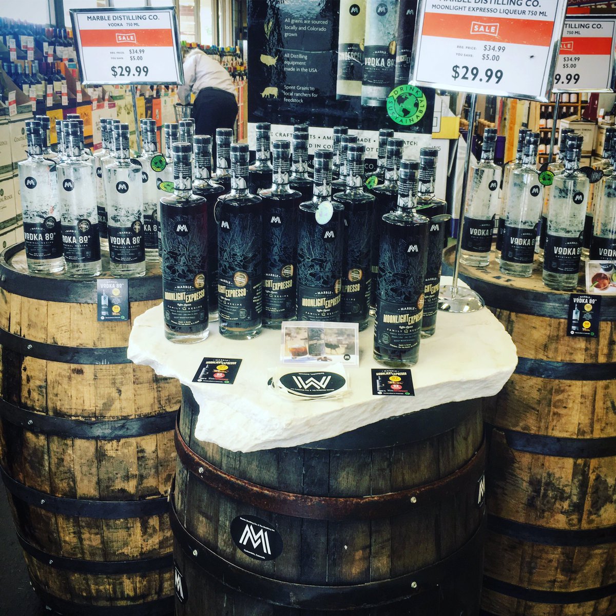ZappeAnika's tweet photo. Stop by @applejackwineandspirits and grab some @marbledistillin for the holiday weekend! I'm there tonight from 4 to 7 PM #drinksustainably https://t.co/7ZAGRKorrS