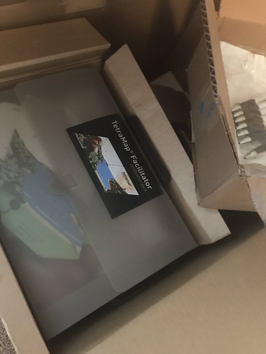 Materials arrived!  #workshop  #TetraMap #Curium #certification #simplifedperformance We have 1 space left in Cleveland...get in touch!