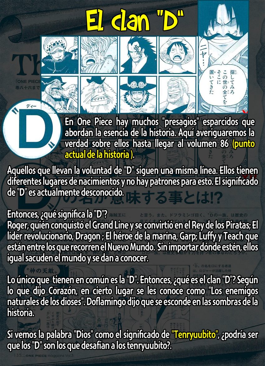 Los Mugiwara One Piece Informacion Sobre El Clan D En El Volumen 3 De One Piece Magazine Creditos Por El Texto En Ingles Den Den Mushi T Co Ss3jzogeew