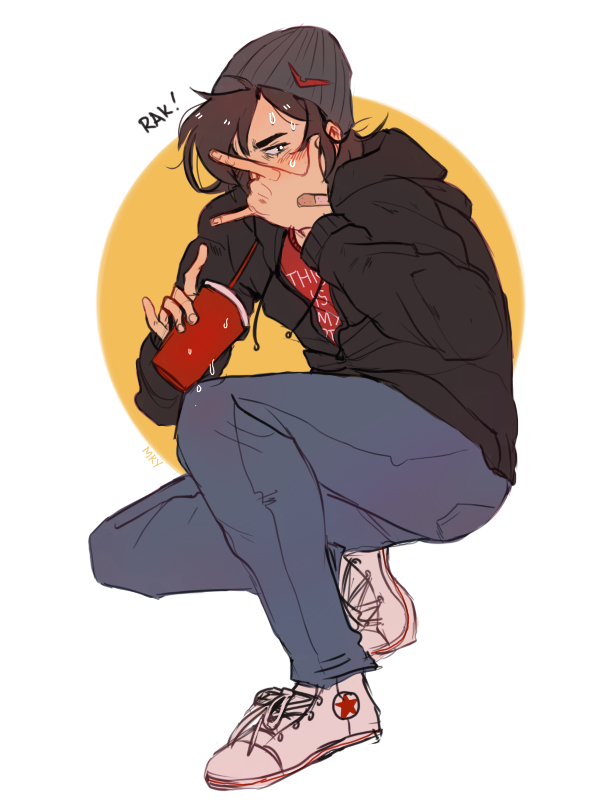 sun_god_rising's tweet photo. college keith warmup 👌👾🍔 🍟 https://t.co/bimXvYwHcC