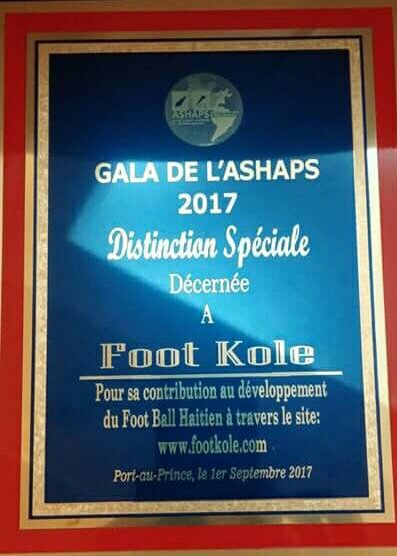 FootKole's tweet photo. Aux âmes bien nées, la valeur n'attend point le nombre des années... Merci #ASHAPS pour cette distinction. #FOOTKOLE #REVOLUTION #F2K https://t.co/6sk0NohxqR