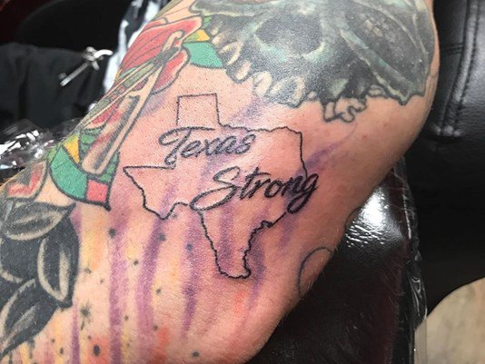 Waco tattoo shop gives TexasStrong tattoos to raise money for Harvey  victims  khoucom