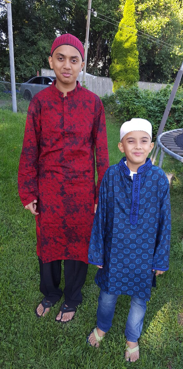 BDeshiAmerican's tweet photo. #EidMubarak. #EidulAdha 2017 Boys headed to the #SpecialPrayer in the early AM https://t.co/A3gYvsSyaR