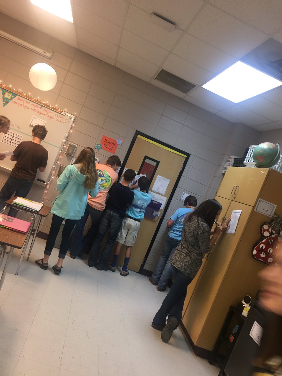 Aimz_76's tweet photo. 8th grade went on a scavenger hunt to solve equations with square and cube roots 📚📝🐾 https://t.co/amUI79qNUX