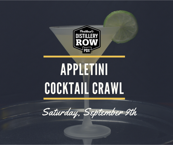 EastsideDistill's tweet image. On September 9th, visit Eastside Distilling’s SE 7th tasting room for @DistilleryRow's Appletini Crawl to benefit @OutsideInPDX 🍸
