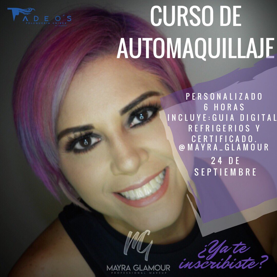 tadeos28's tweet photo. #CursoAutomaquillaje #Maracay en @ParqueAviadores este 24 de septiembre https://t.co/MIeO0yzbsL