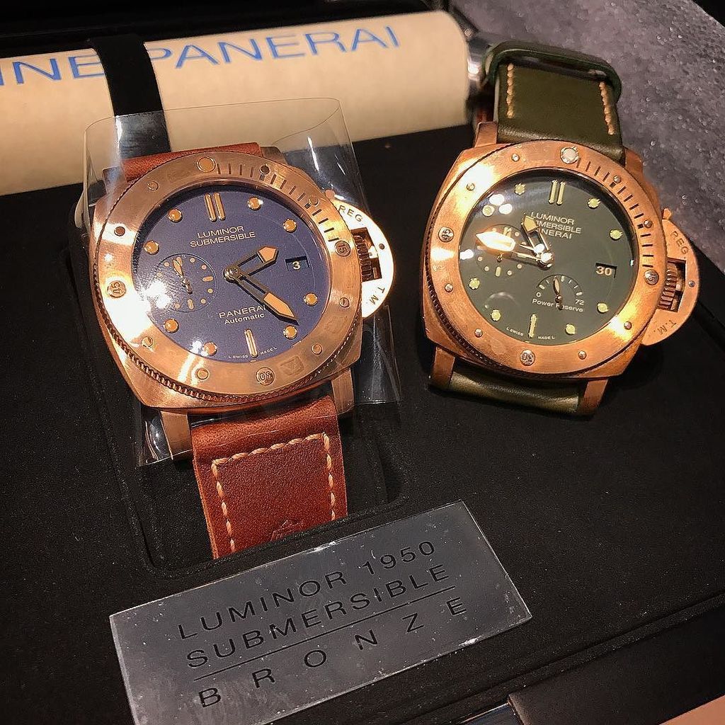 OCWatchCompany's tweet photo. Too soon? 👀 💙💚 #Panerai #Bronzo #Blondzo #Submersible #OCWatchCompany #PreOwnedWatches #WatchStore #WatchRepair #WalnutCreek
. .
.
.
#whatc… https://t.co/nCHKTHa4iB