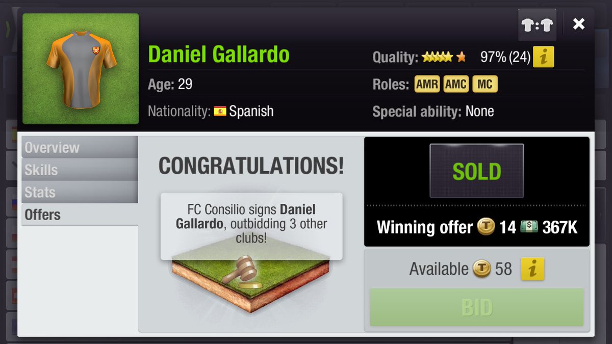 We are pleased to confirm that we have signed Daniel Gallardo For 367k,the experienced midfielder player will wear the no. 8 shirt🇪🇸