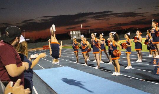 ErhsPepSquad's tweet photo. JV and freshmen cheer at their game yesterday! Great job ladies ❤️ https://t.co/RohJwFbJLD