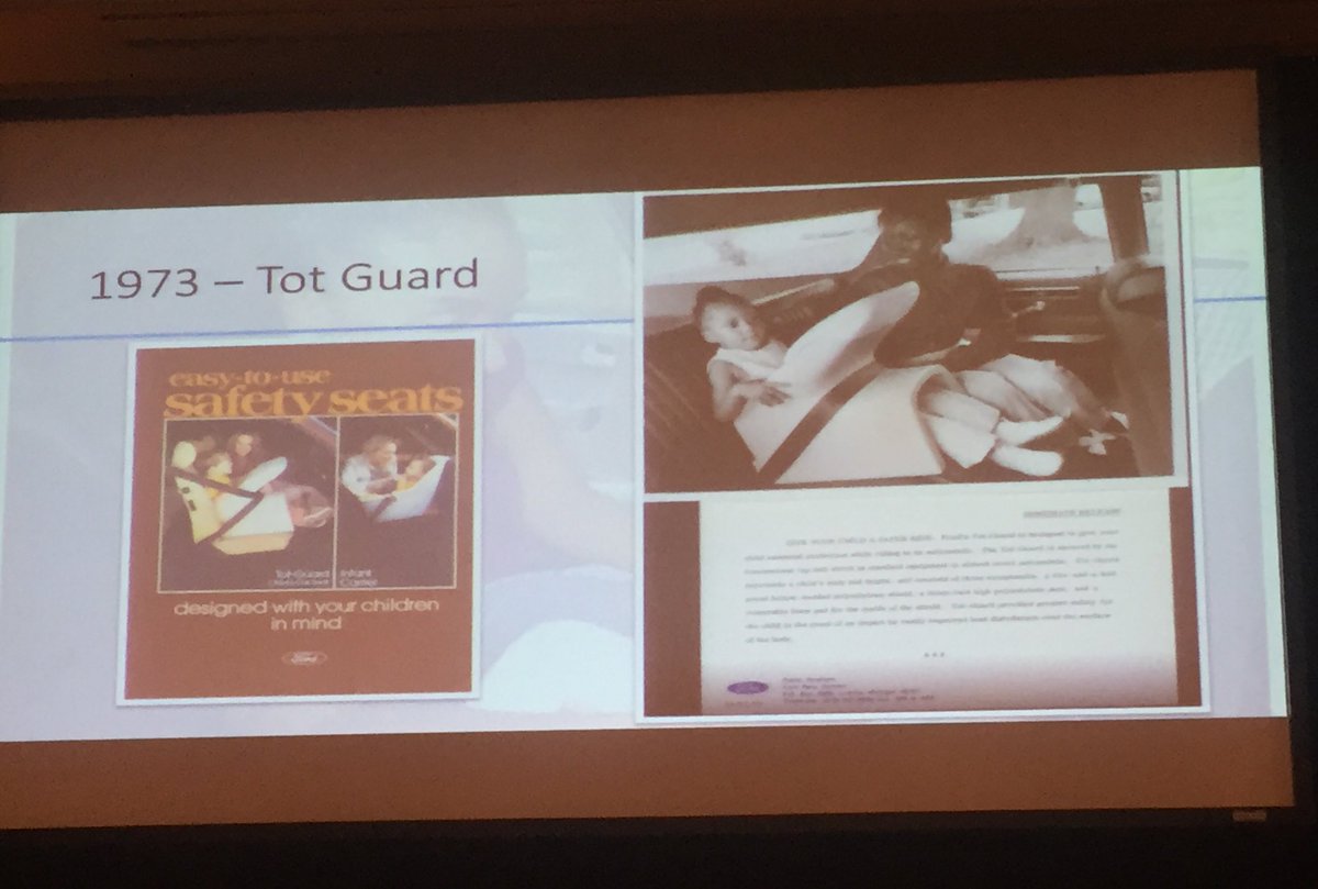 alison_parr's tweet photo. Car seats, NHTSA and CPST Certification have come a long way since the 50s!! Awesome presentation Kerry Chausmer @safekids #KidzInMotion https://t.co/fZyqTR0byZ
