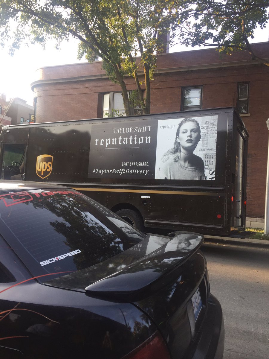 Spotted one in Chicago! Yay! #TaylorSwiftDelivery #promo
