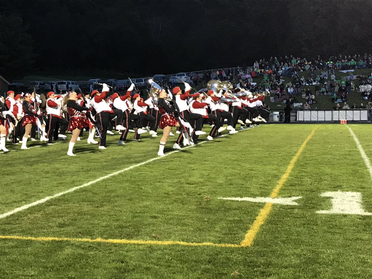 BHSRedmen's tweet photo. Always great to watch @BHSRedmenBand &amp; @Colorguard_BHS entertain the home crowd on the road! Way to go #TeamRed #GoRed #RedmenPride https://t.co/jVhnTPw6hN