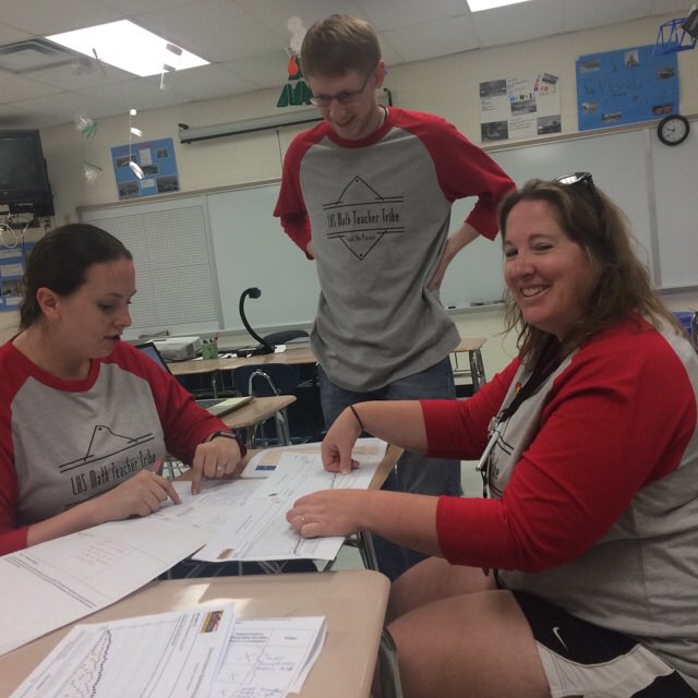 MrsLeslieByrd's tweet photo. LHS Math Department showing off their collaborative spirit in GooseChase challenge. Go team Sass-ymptotes!#LinganoreMath #fcpsvanguard https://t.co/rMDnty5OzS