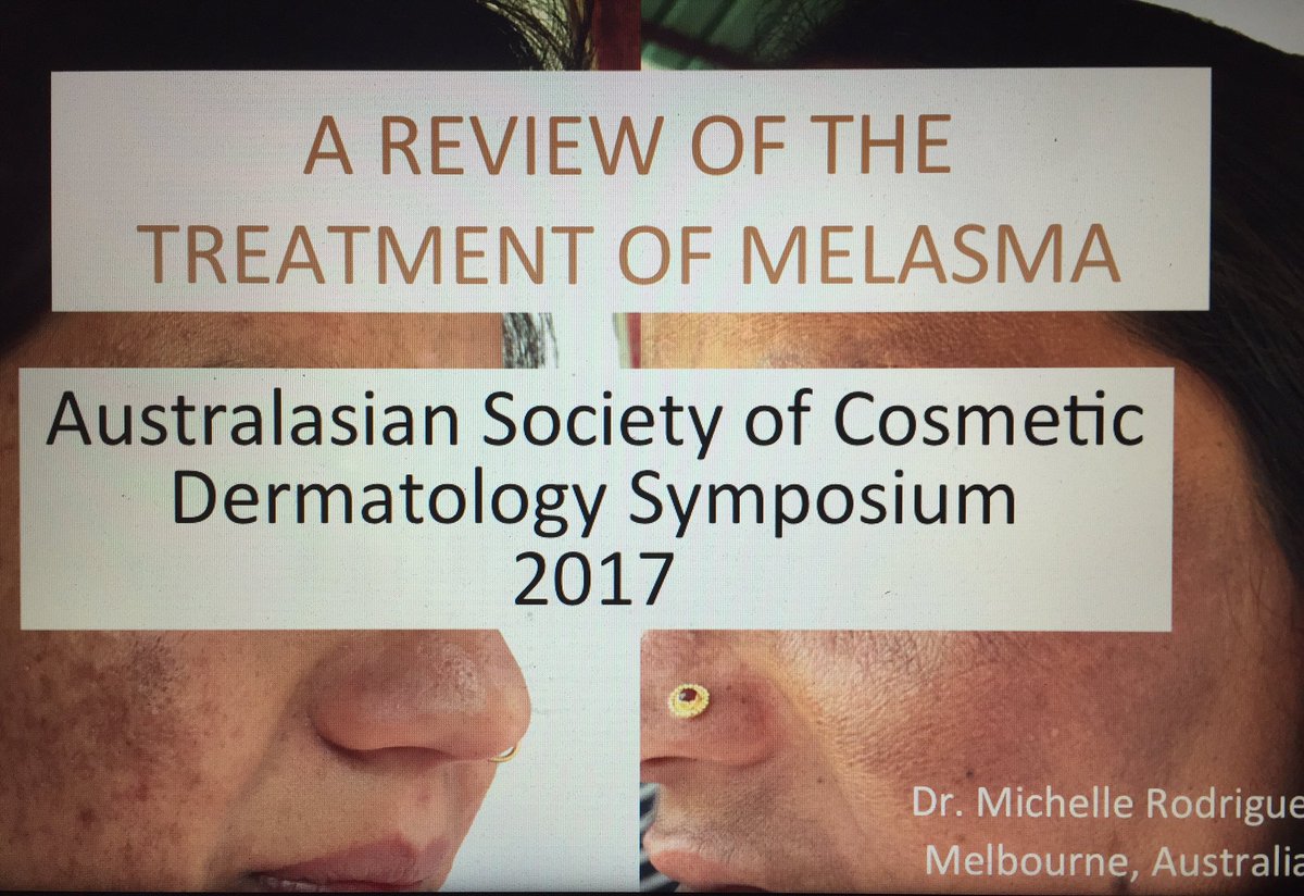 MRodriguesMD's tweet photo. Sharing my thoughts and approach to #melasma and pigment issues with colleagues at the #ASCD2017 meeting. #skinofcolor . https://t.co/2nlekrtloH