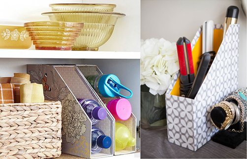 marcymckenna's tweet photo. Magazine holders are an affordable and effective solution for storing everything from water bottles to hair appliances! #SimplySolved https://t.co/p5W4k9Rimk