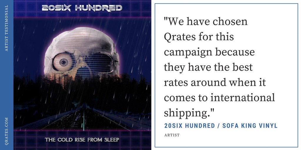 QratesArtists's tweet photo. "Best rates for international shipping" is what our artists say about our shipping 🙌 Thank you @20six_hundred & #SofaKingVinyl. https://t.co/8ij8jh9QC7