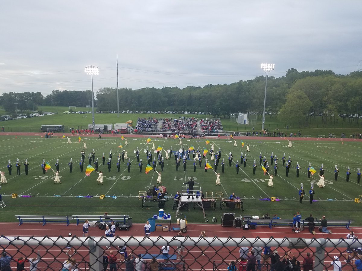 CCMSBand_Orch's tweet photo. CCHS Marching Band in action at the Cedar Bowl. Great first show! @cedarcrestband #FalconPride https://t.co/O4rsp6h92k