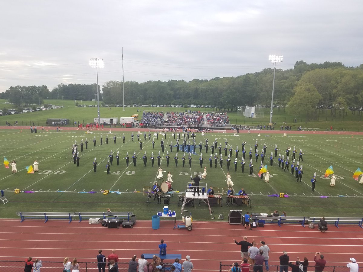 CCMSBand_Orch's tweet photo. CCHS Marching Band in action at the Cedar Bowl. Great first show! @cedarcrestband #FalconPride https://t.co/O4rsp6h92k